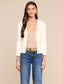 AGATHE FUZZY CARDIGAN - IVORY