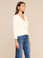 AGATHE FUZZY CARDIGAN - IVORY