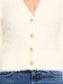 AGATHE FUZZY CARDIGAN - IVORY