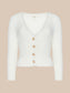AGATHE FUZZY CARDIGAN - IVORY