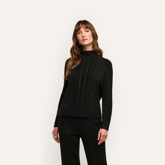 *PREORDER* SANDRINA TURTLENECK - BLACK