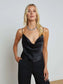 CALISTA COWL NECK CAMI - BLACK
