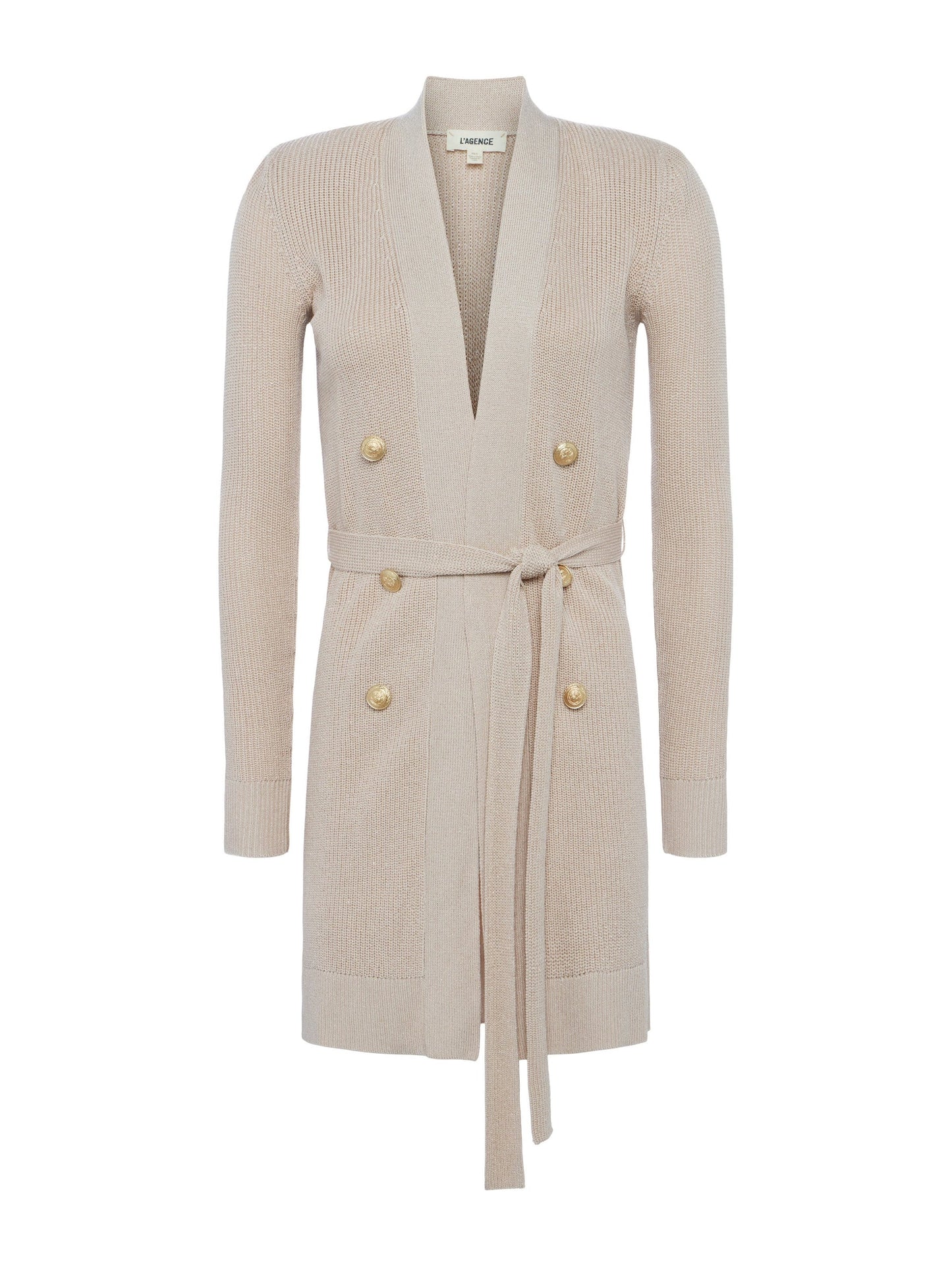 NOE DOUBLE BREASTED CARDI PECAN