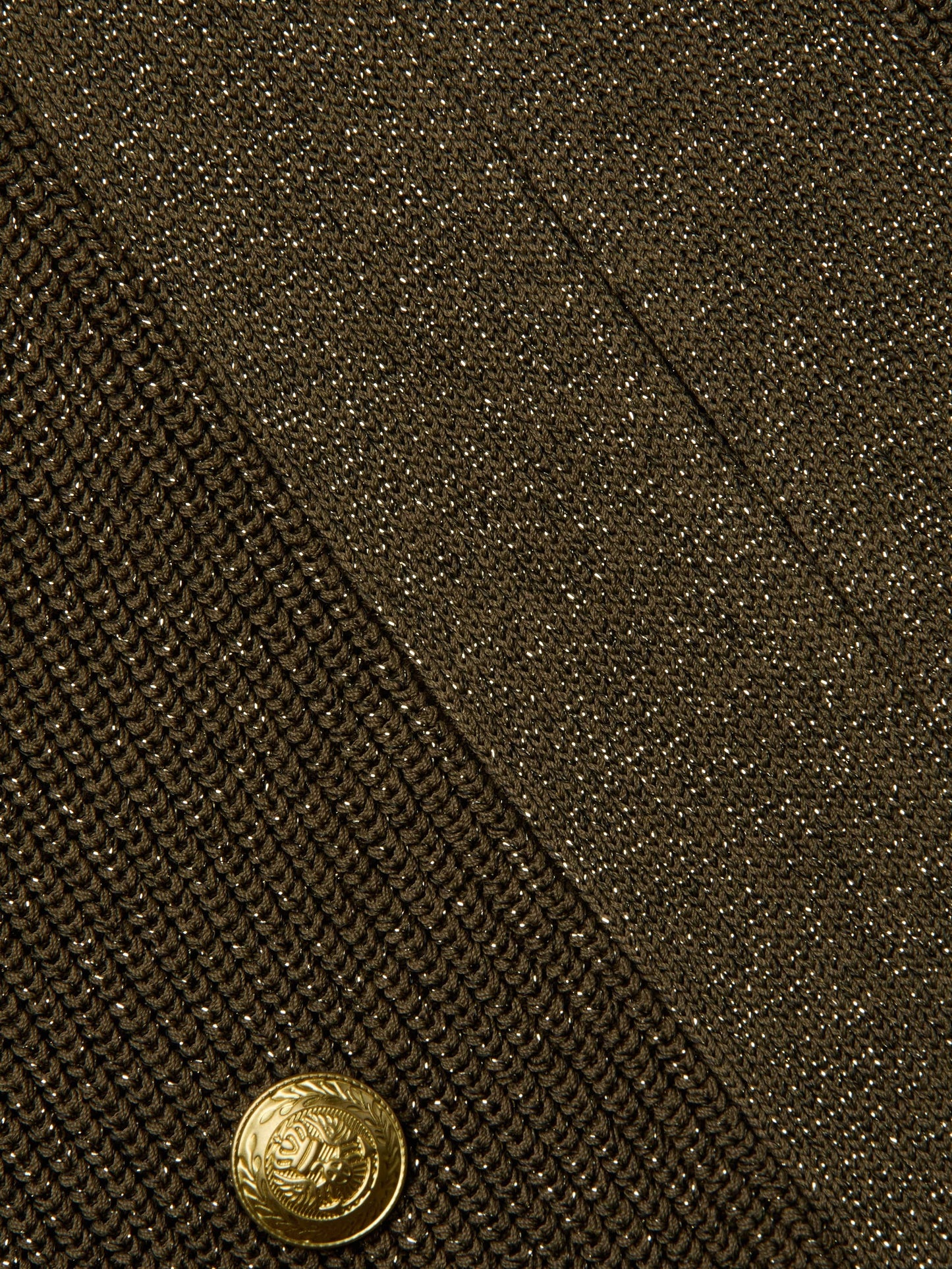 NOE DOUBLE BREASTED CARDI - PINE/GOLD