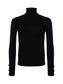 FLORA TURTLENECK SWEATER - BLACK