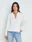 STERLING COLLARED SWEATER - WHITE/GOLD