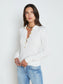 STERLING COLLARED SWEATER - WHITE/GOLD