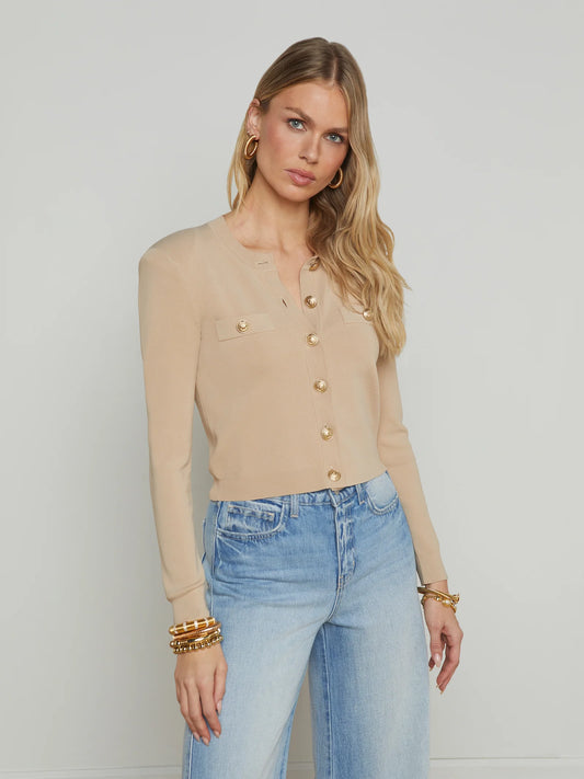 TOULOUSE CARDIGAN - ALMOND