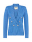 KENZIE KNIT BLAZER - HARBOR BLUE/SILVER