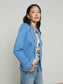 KENZIE KNIT BLAZER - HARBOR BLUE/SILVER
