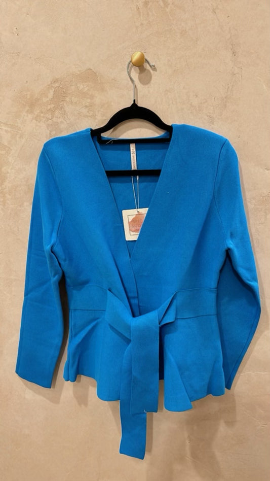 WRAP BLAZER - BLUE