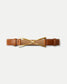 V LEATHER BELT - HAZELWOOD