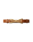 V LEATHER BELT - HAZELWOOD