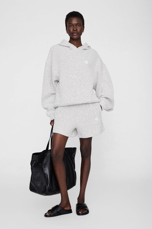 ALEC MONOGRAM HOODIE - IVORY AND BLACK