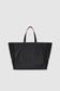 LARGE RIO TOTE - BLACK RECYCLED LEATHER