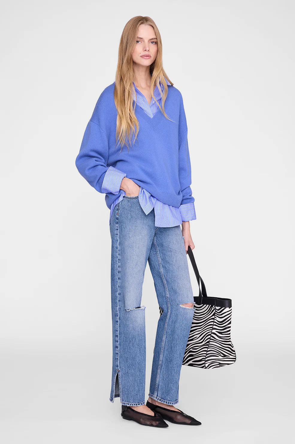LEE SWEATER - STORM BLUE