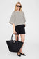 LOU TOTE MONOGRAM - BLACK