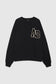 MILES OVERSIZED SWEATSHIRT LETTERMAN - BLACK