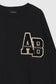 MILES OVERSIZED SWEATSHIRT LETTERMAN - BLACK