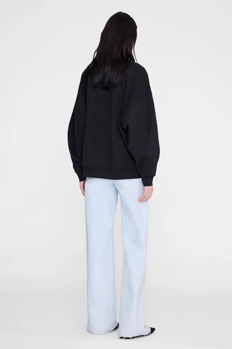 MILES SWEATSHIRT COLLEGIATE - VINTAGE BLACK