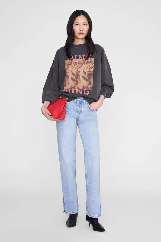 MILES SWEATSHIRT TIGER BING - WASHED BLACK