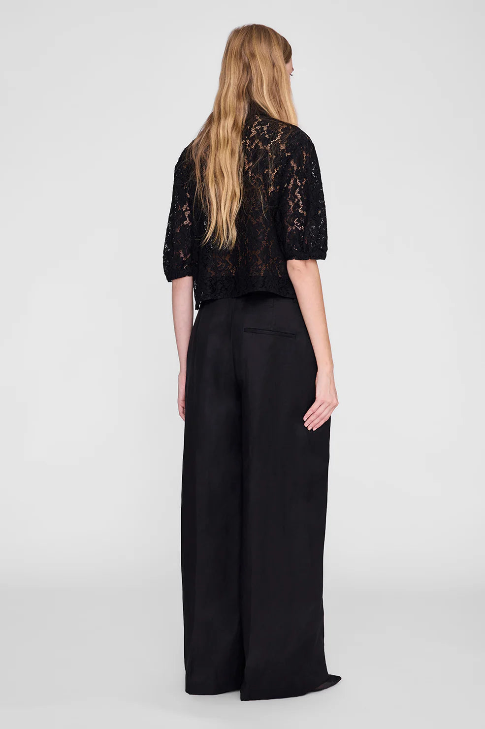 SHAYNA TOP - BLACK LACE