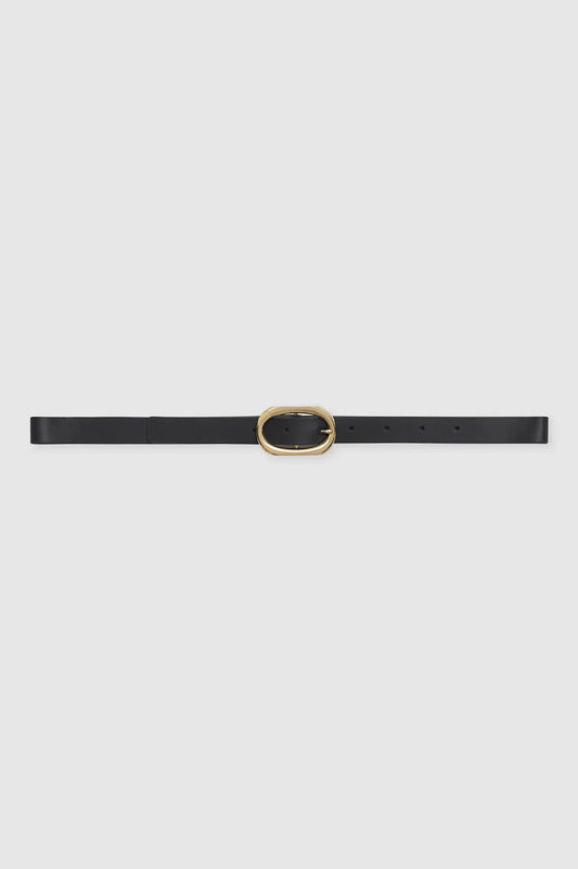 SMALL SIGNATURE LINK BELT - BLACK/GOLD