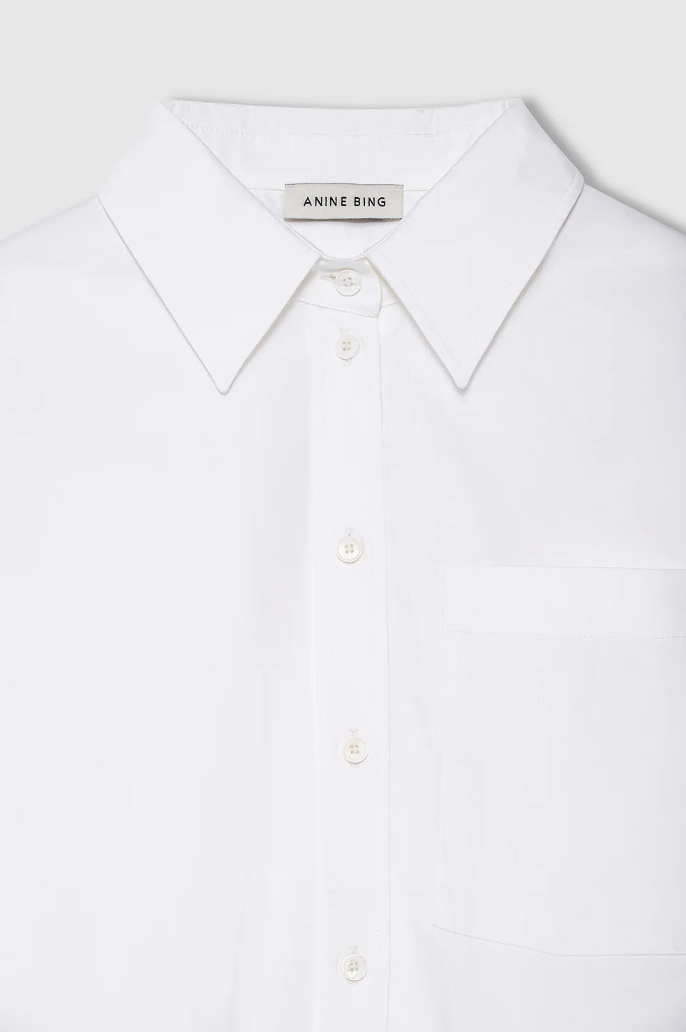 *PREORDER* SCOTT CROPPED SHIRT - WHITE