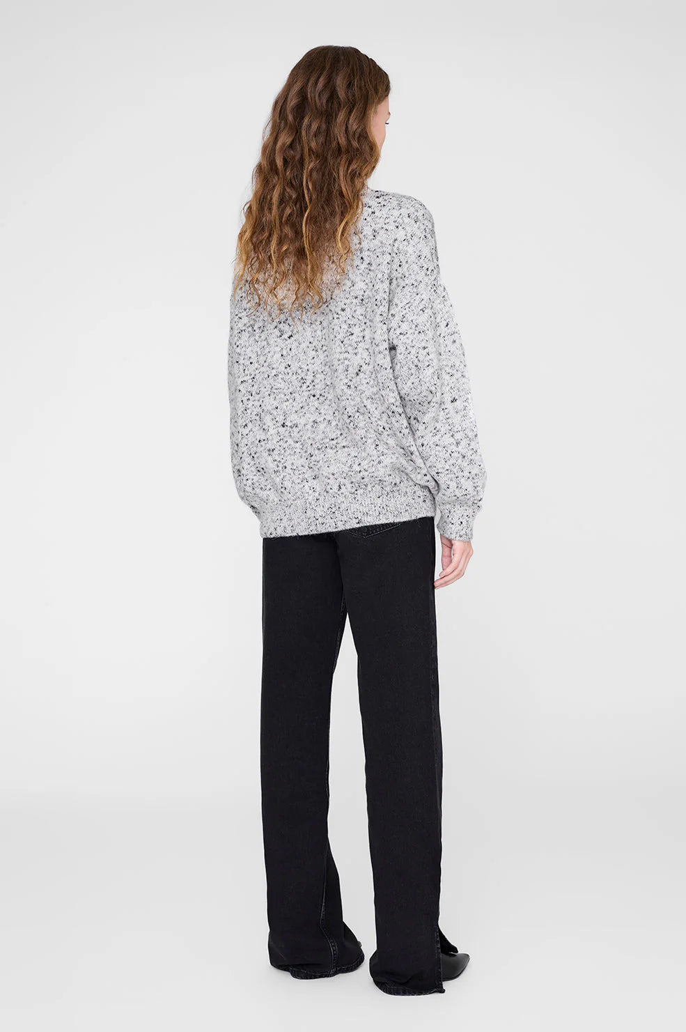 SYDNEY SWEATER - MARLED WHITE