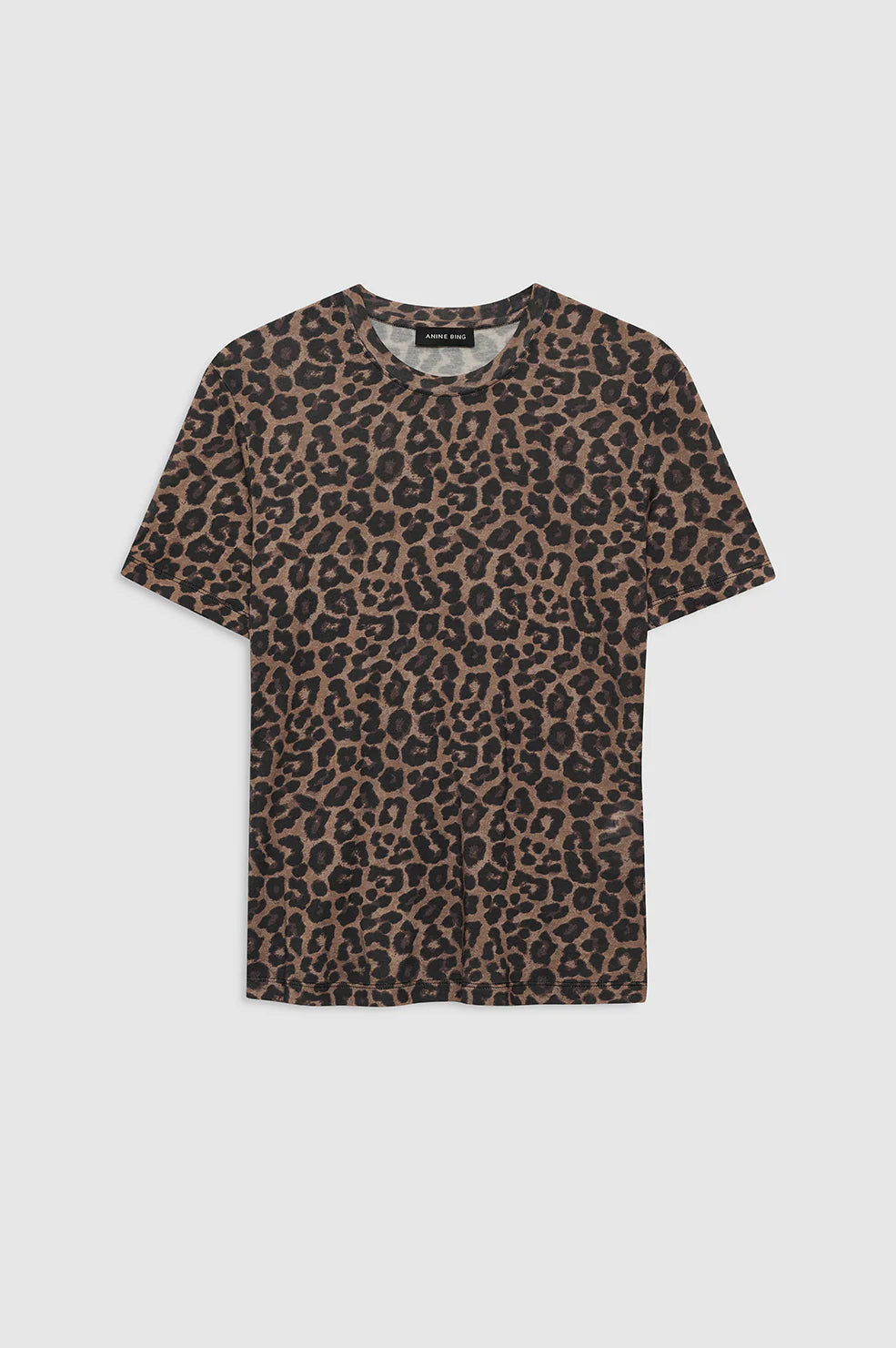 *PREORDER* SYLVIE TEE - BLACK AND BROWN LEOPARD