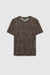 *PREORDER* SYLVIE TEE - BLACK AND BROWN LEOPARD