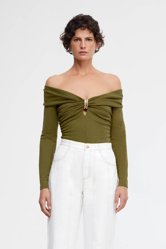 PERROT TOP - OLIVE