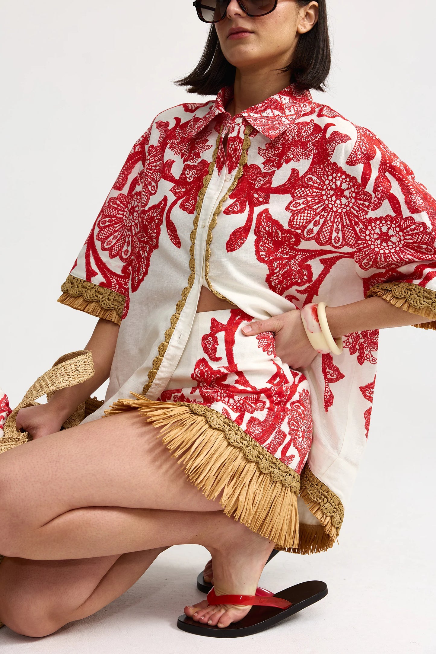 AMITY SKIRT - RUBY ANTIQUE
