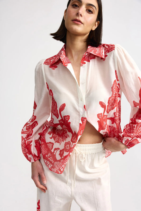 VIVIAN BLOUSE - RUBY ANTIQUE