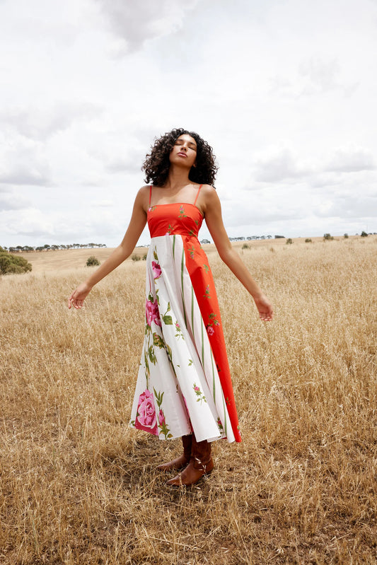 RUE DRESS - RUBY ANTIQUE ROSE