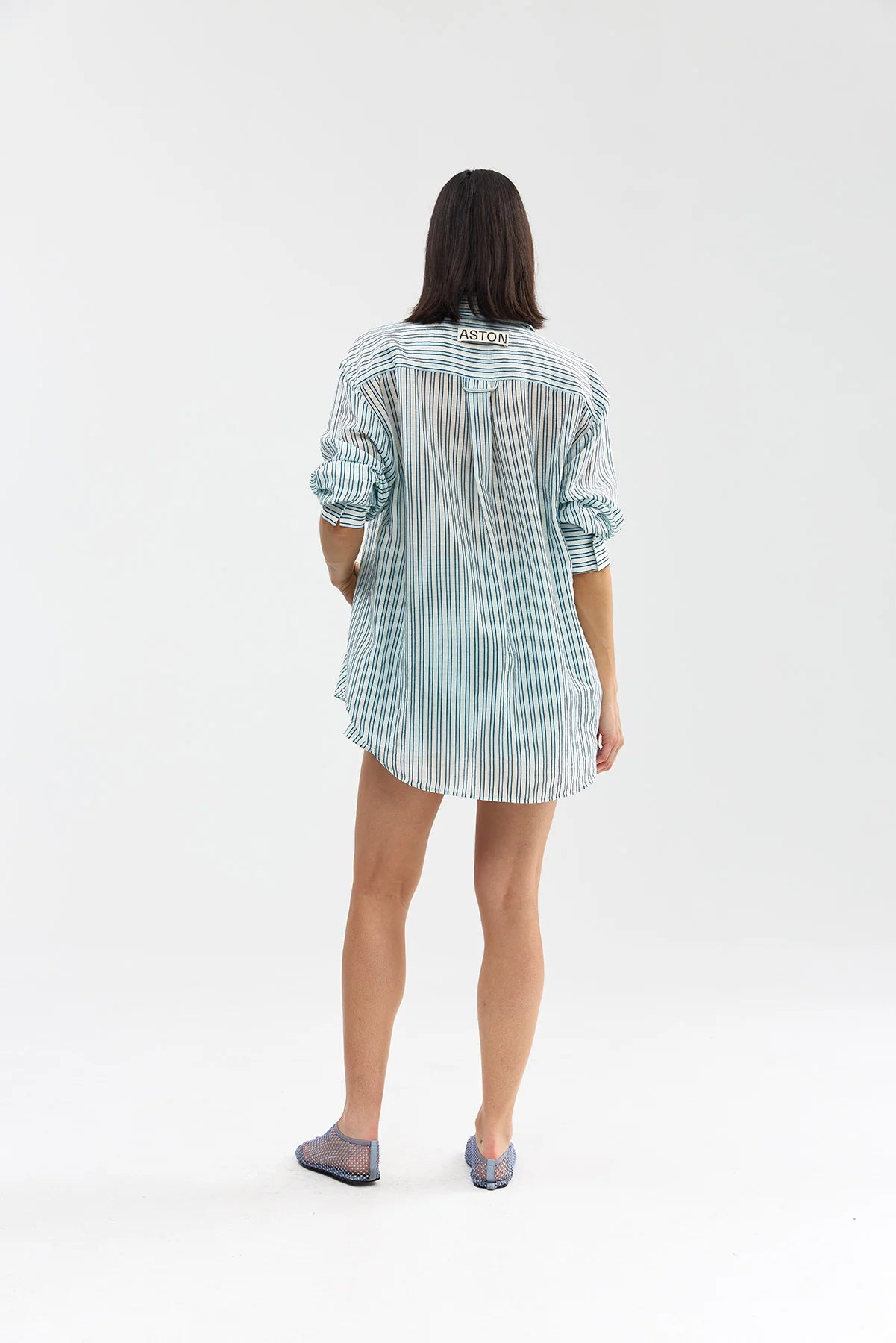 *PREORDER* BUDDY SHIRT - POWDER ANTIQUE STRIPE