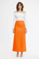 BALDERSTONE SKIRT -  NEON TANGERINE