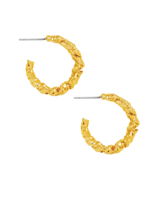 GERANIUM EARRINGS - GOLD