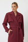 LEILA TRENCH COAT - BORDEAUX