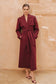LEILA TRENCH COAT - BORDEAUX