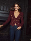 *PREORDER* BETHANY KNIT BLAZER - DARK SYRAH/GOLD