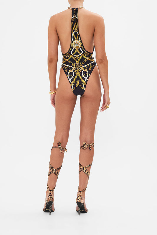 COAST TO COAST CHAIN NECK PLUNGE ONE PIECE