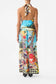 BATHING BOMBSHELL COWL NECK HALTER TOP
