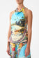 BATHING BOMBSHELL COWL NECK HALTER TOP