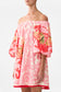 PINK PORTO OFF SHOULDER PUFF DRESS