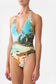 BATHING BOMBSHELL REVERSIBLE BIND EDGE HALTER ONE PIECE