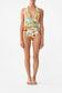 BATHING BOMBSHELL REVERSIBLE BIND EDGE HALTER ONE PIECE