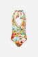 BATHING BOMBSHELL REVERSIBLE BIND EDGE HALTER ONE PIECE