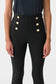 EMBELLISHED PONTE PANT - OTTOMAN
