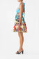 BATHING BOMBSHELL RUFFLE HEM HALTER SHORT DRESS